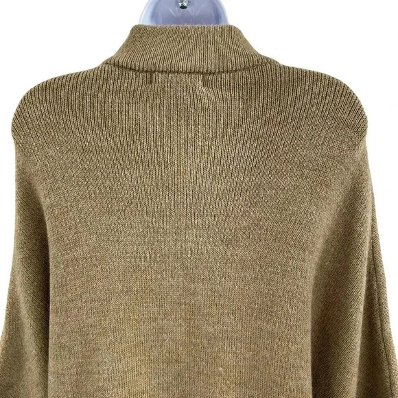 Cocogio Made In Italy Alpaca Wool Blend Button Up Cardigan Shrug Poncho Sweater - Picture 6 of 16